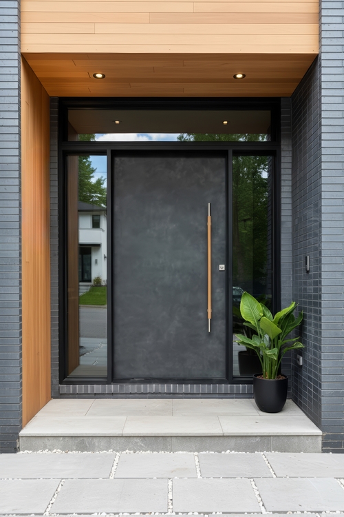 Входная группа с остеклением Входная группа с остеклением